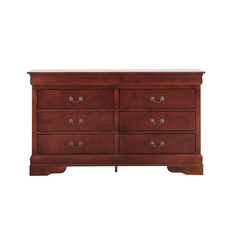 Traditional Style Dresser with 6 Drawers