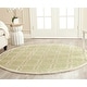 preview thumbnail 7 of 187, SAFAVIEH Handmade Cambridge Loretto Modern Moroccan Wool Rug 6' x 6' Round - Light Green/Ivory