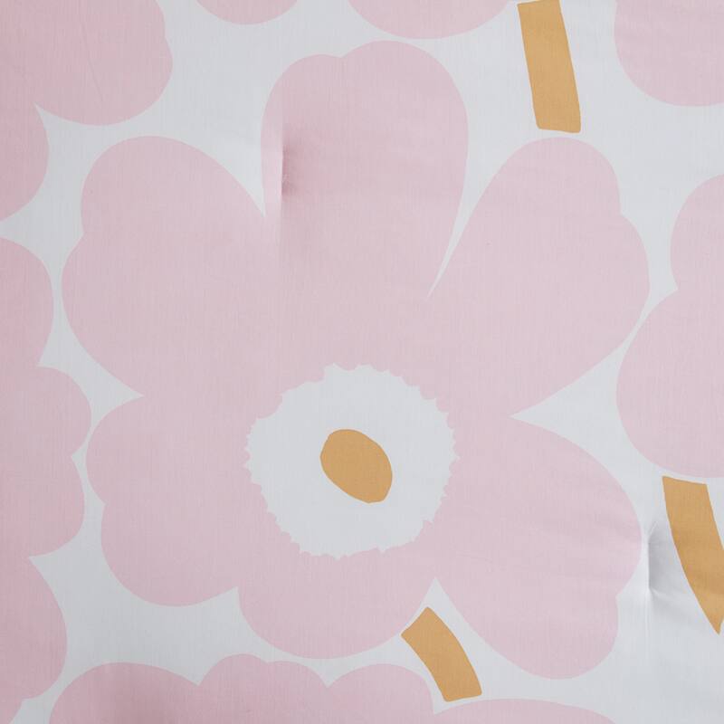Marimekko Unikko Pink Cotton Reversible Comforter Set