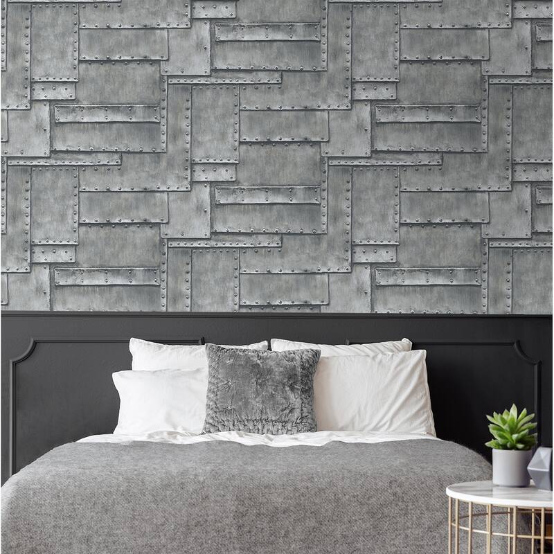NextWall Fuselage Panel Peel and Stick Removable Wallpaper - 20.5 in. W x 18 ft. L