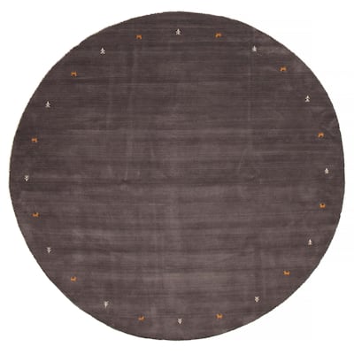 Kashkuli Gabbeh Grey Rug 9'8" x 9'6" - 9'8 x 9'6