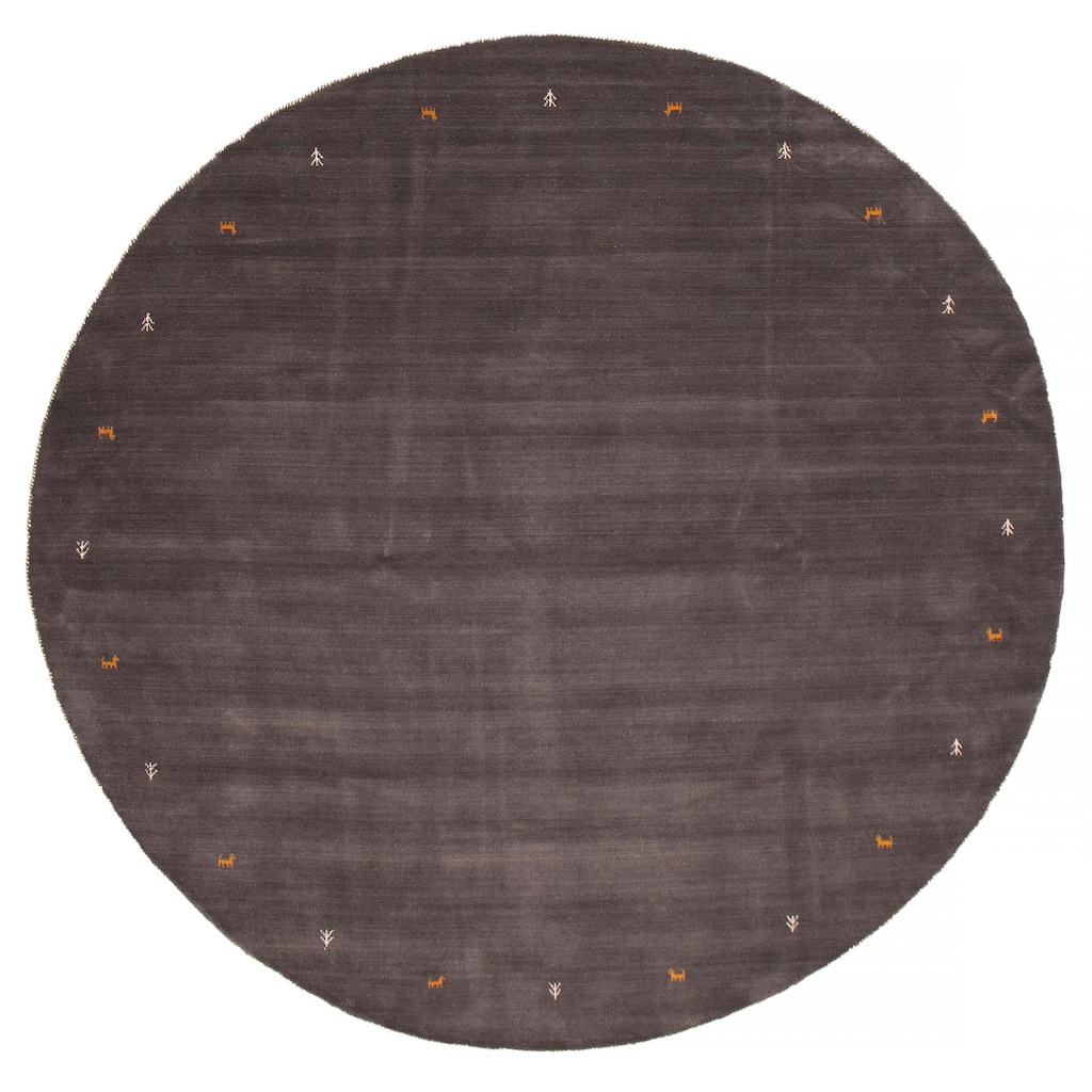 Kashkuli Gabbeh Grey Rug 9'8" x 9'6" - 9'8 x 9'6