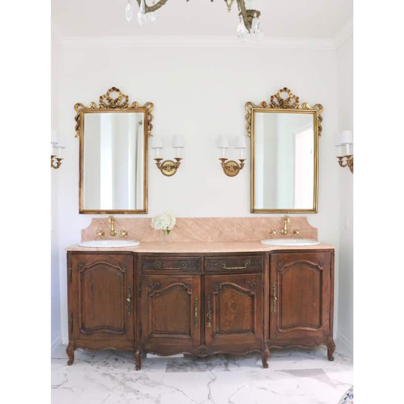 Heritage Two-Handle 3-Hole Wall Mount Bathroom Faucet