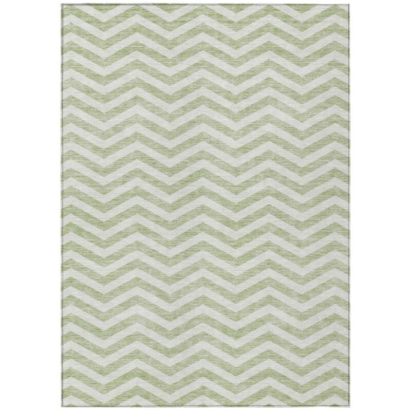 HomeRoots Chevron Transitional Rectangle Outdoor Rug