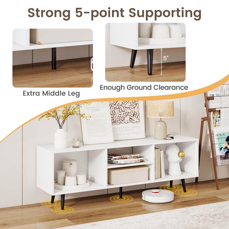 Costway 47.5" Console Cabinet for 55-Inch TVs with Storage Shelves - See Details