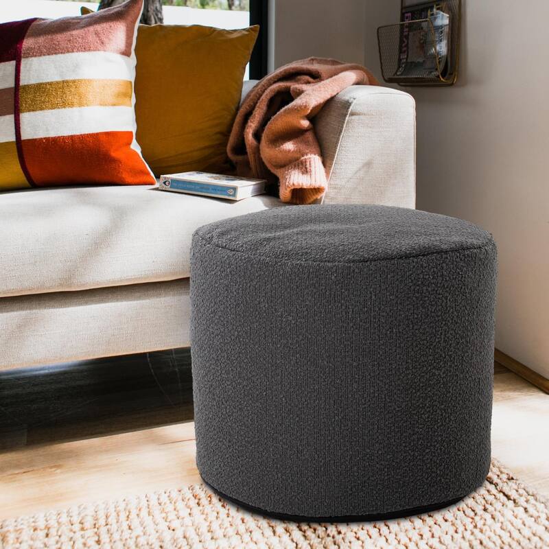 Allan Andrews Tall Pouf Barbet Charcoal