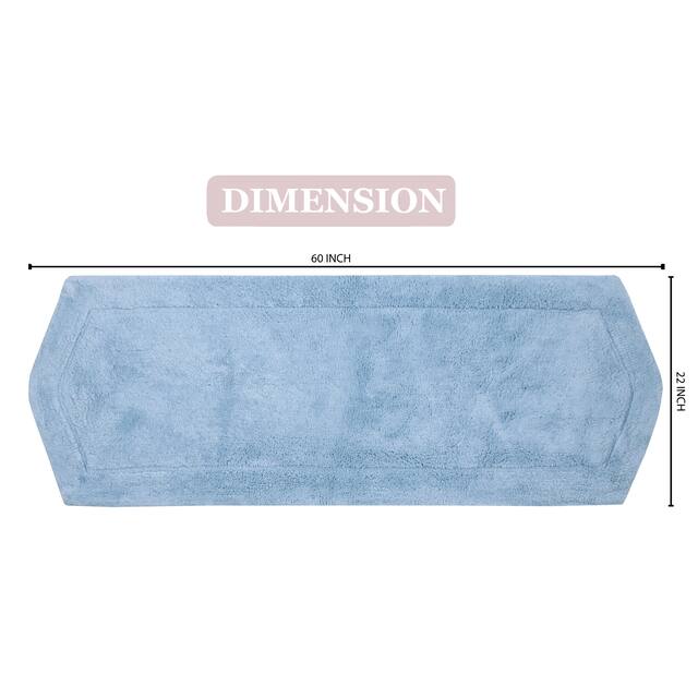Home Weavers Waterford Collection Absorbent Cotton Machine Washable and Dry Runner Rug