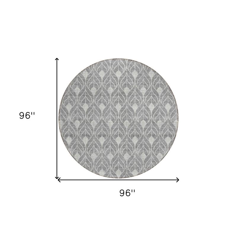 HomeRoots Geometric Transitional Rectangle Outdoor Rug