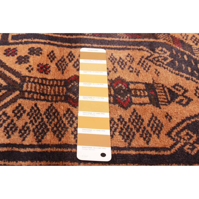 Teimani Brown Rug 3'1" x 5'5" - 3'1 x 5'5