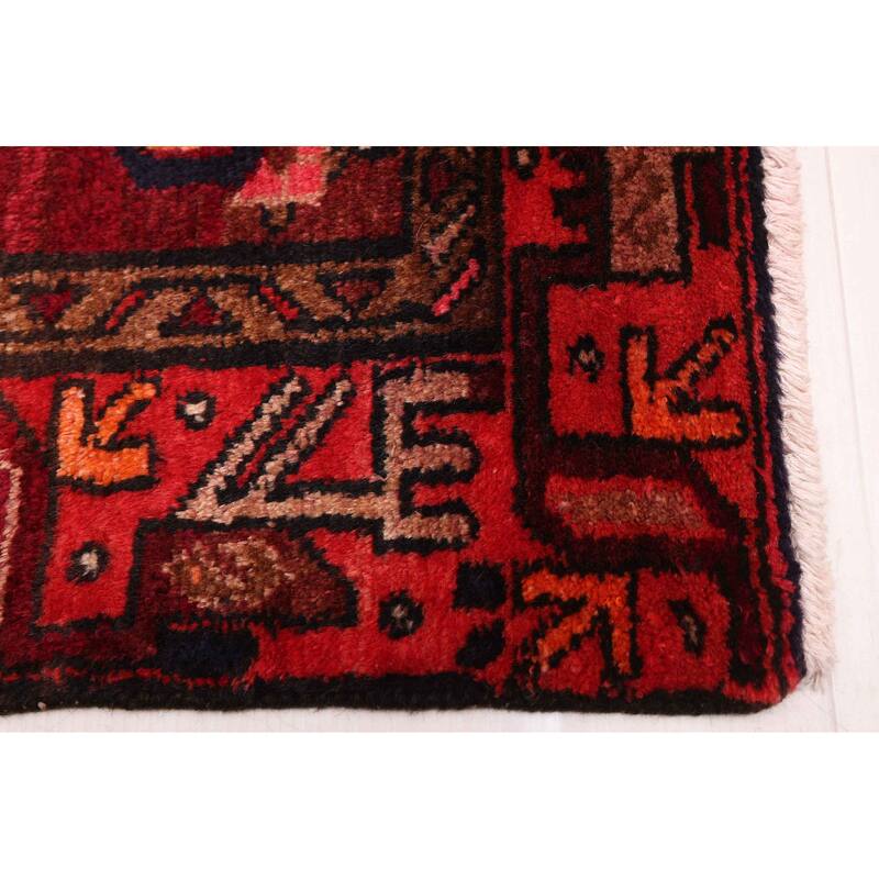 ECARPETGALLERY Hand-knotted Konya Anatolian Dark Red Wool Rug - 3'1 x 9'8