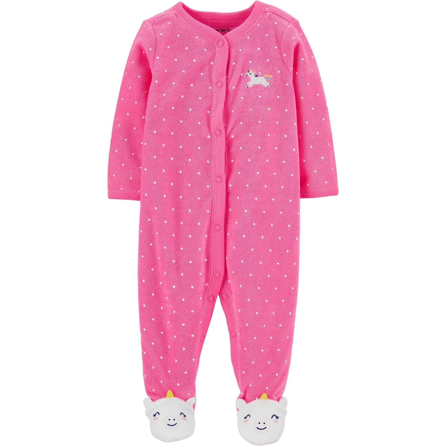 Blue Cherry Carters Baby Girls Snap Up Cotton Sleep /& Play 9 Months