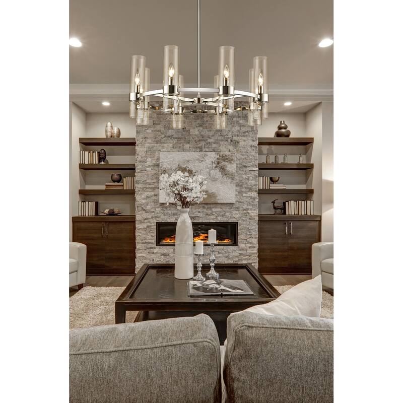 Bellevue ZCH77908 Conway 8 Light 32" Wide Taper Candle Style and Ring