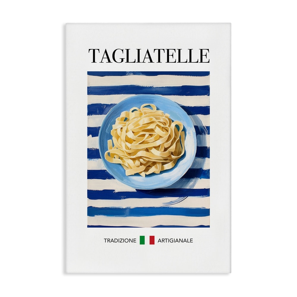 Stupell Traditional Tagliatelle Pasta Canvas Wall Art Design By Andreas Magnusson