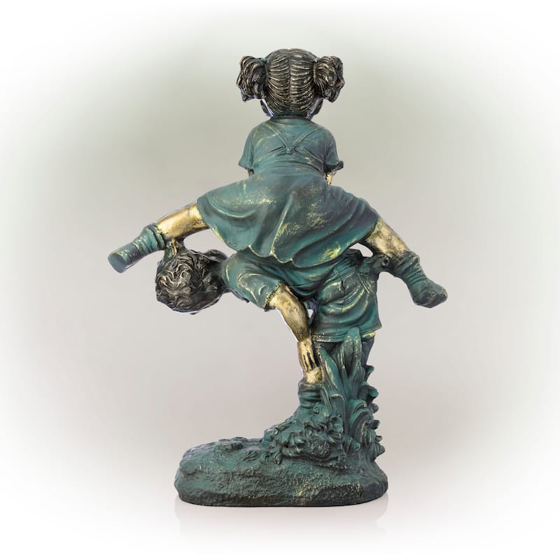 Girl Jumping Over Boy Statue On Sale Bed Bath & Beyond 9512733