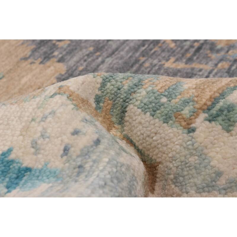 ECARPETGALLERY Hand-knotted Mystique Multi Color Wool Rug - 9' x 11' 8"