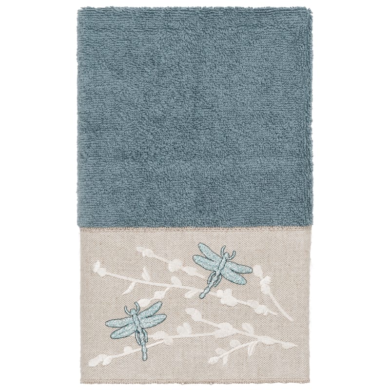 Authentic Hotel and Spa 100% Turkish Cotton Braelyn 3PC Embellished Towel Set