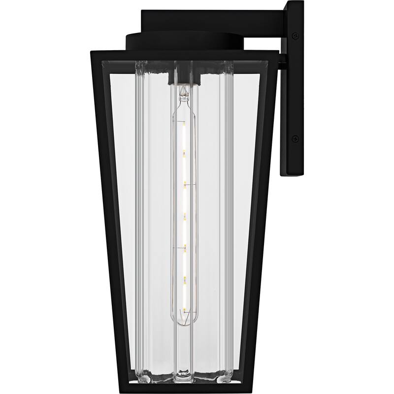 Jett 1-Light Matte Black Outdoor Wall Lantern