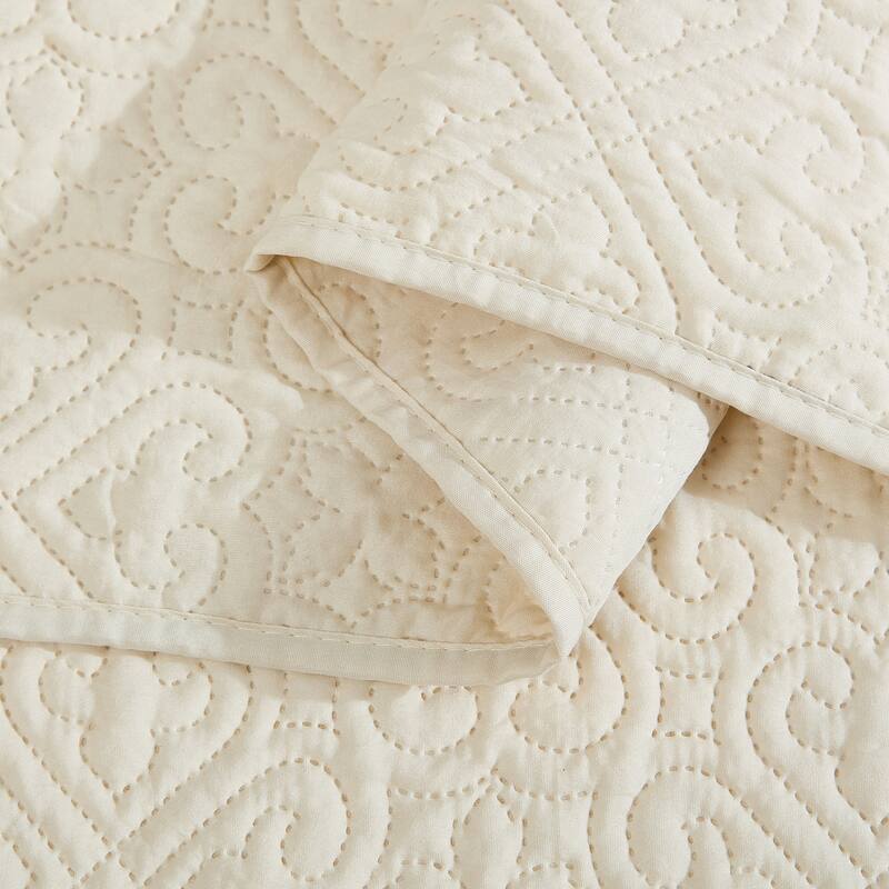 HLC.ME Lorenzo - 3 Piece Size Quilt Set, Lightweight Bedspread Coverlet Set.