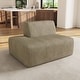 preview thumbnail 31 of 62, Modern No Assembly Required Sectional Chaise Lounge Side Sofa Left Facing - Khaki-Side Lounge