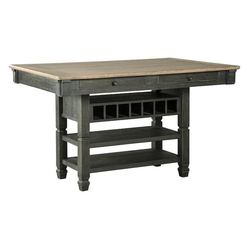 Signature Design by Ashley Tyler Creek Counter Height Dining Room Table - Black/Gray