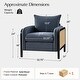 preview thumbnail 10 of 13, Abeline 32.75"W Coastal-Style Upholstered Armchair with Solid Wood Legs and Cushions Set of 2 by HULALA HOME
