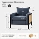 preview thumbnail 16 of 15, Abeline 32.75"W Coastal Upholstered Armchair with Solid Wood Legs and Cushions by HULALA HOME
