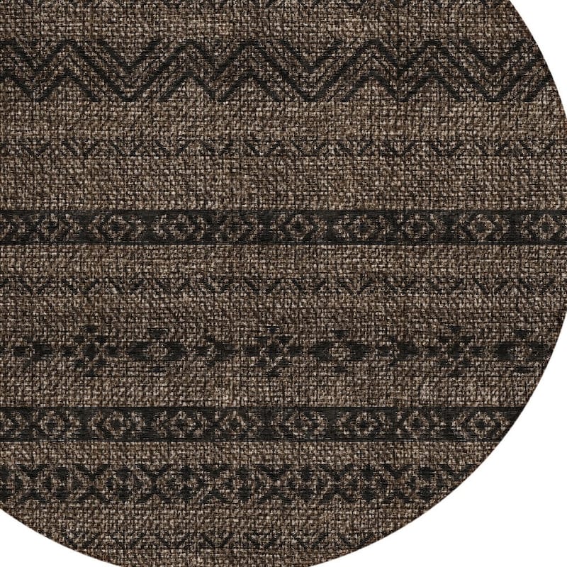 HomeRoots Southwestern Transitional Rectangle Outdoor Rug
