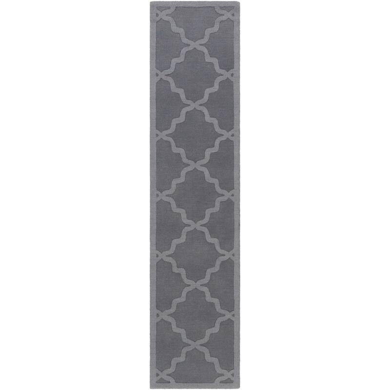 Hand-Tufted Amy Tone-on-Tone Lattice Wool Rug