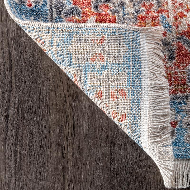 Nuloom Farley Medallion Fringe Area Rug