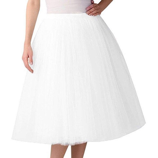 White full skirt knee length Clearance