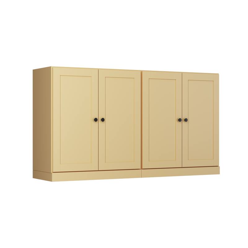 Palace Imports 100% Solid Wood 64" Sideboard with Raised Panel Doors & Adjustable Shelves