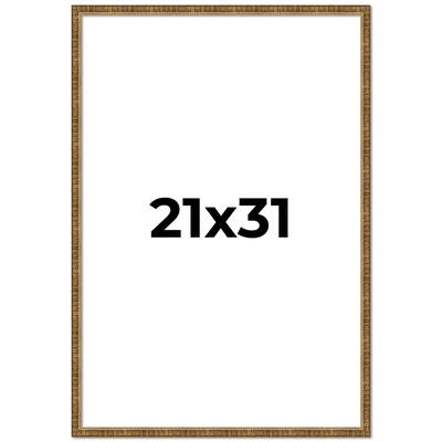 21x31 Frame Gold Kingsley Distressed Solid Wood Picture Frame Width