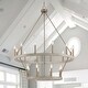 preview thumbnail 80 of 131, Acroma 20 Light 40 Inch Modern Farmhouse Wagon Wheel Chandelier-UL French Ash