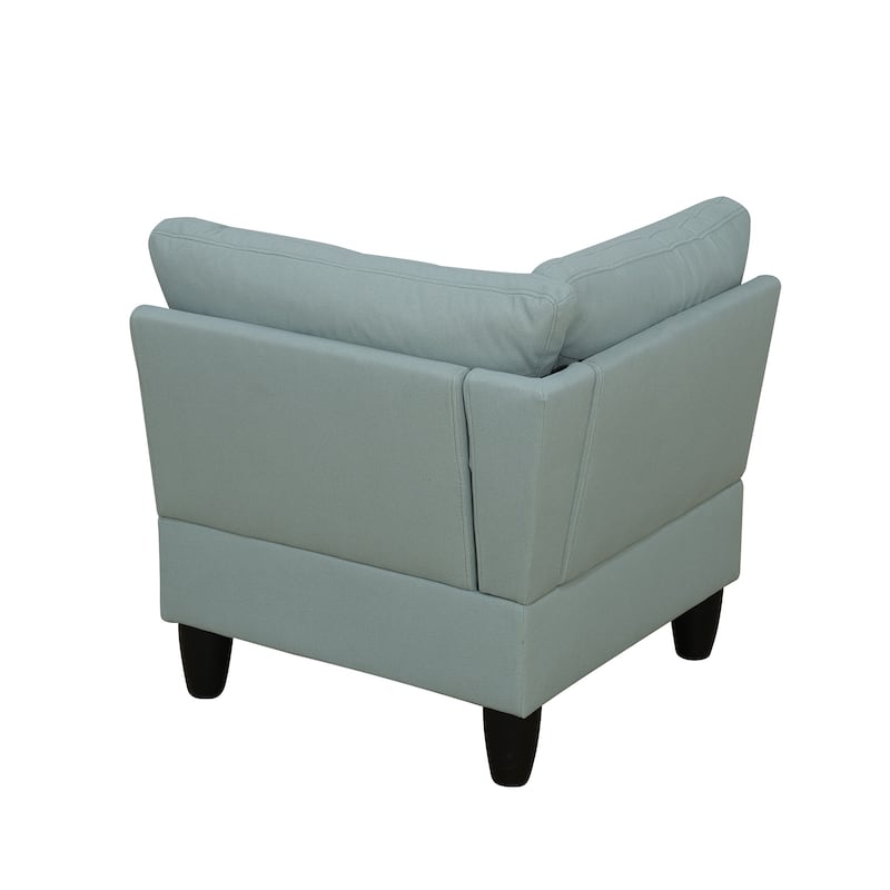 Contemporary 4-Piece L-Shaped Sectional Sofa Set