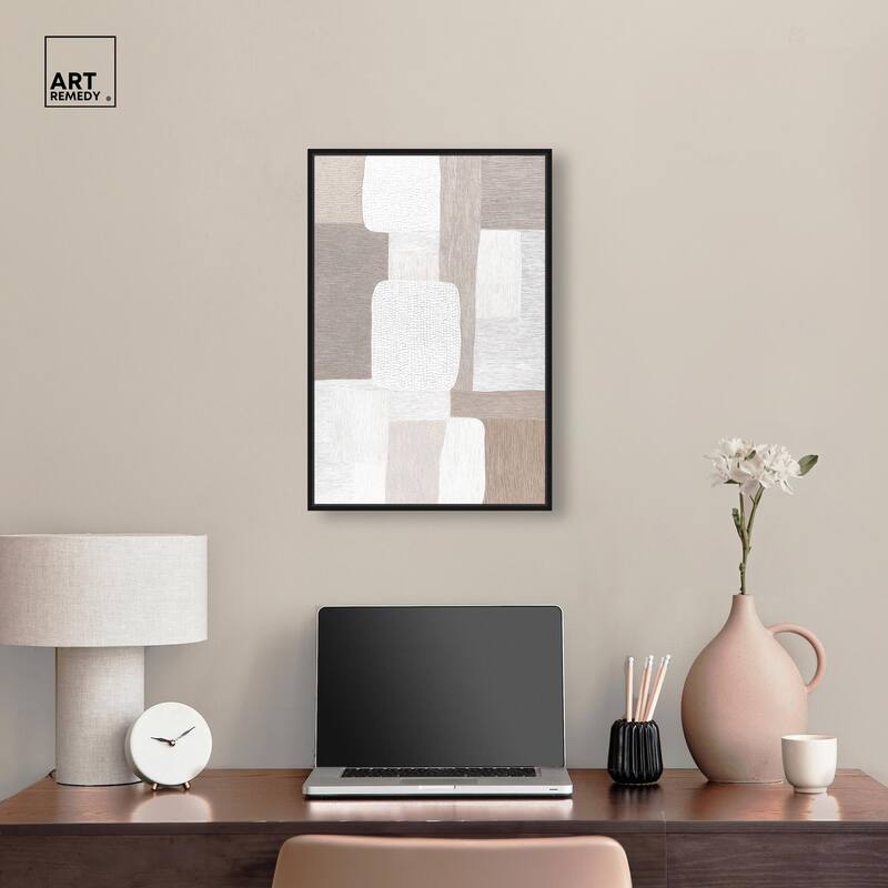Stucco Squares II Canvas by Art Remedy