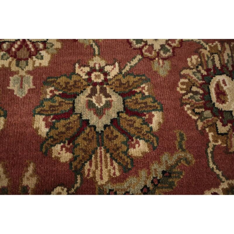 Hand Knotted Oriental 100% Wool Carpet Traditional All-Over Pink Agra Area Rug - 6' 1'' X 4' 1''