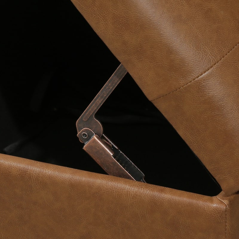 Adeco High End Classy Tufted Storage Ottoman Bench Footstool