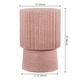 preview thumbnail 19 of 27, JONATHAN Y Kline 19" Modern Art Deco Tambour Accent Table