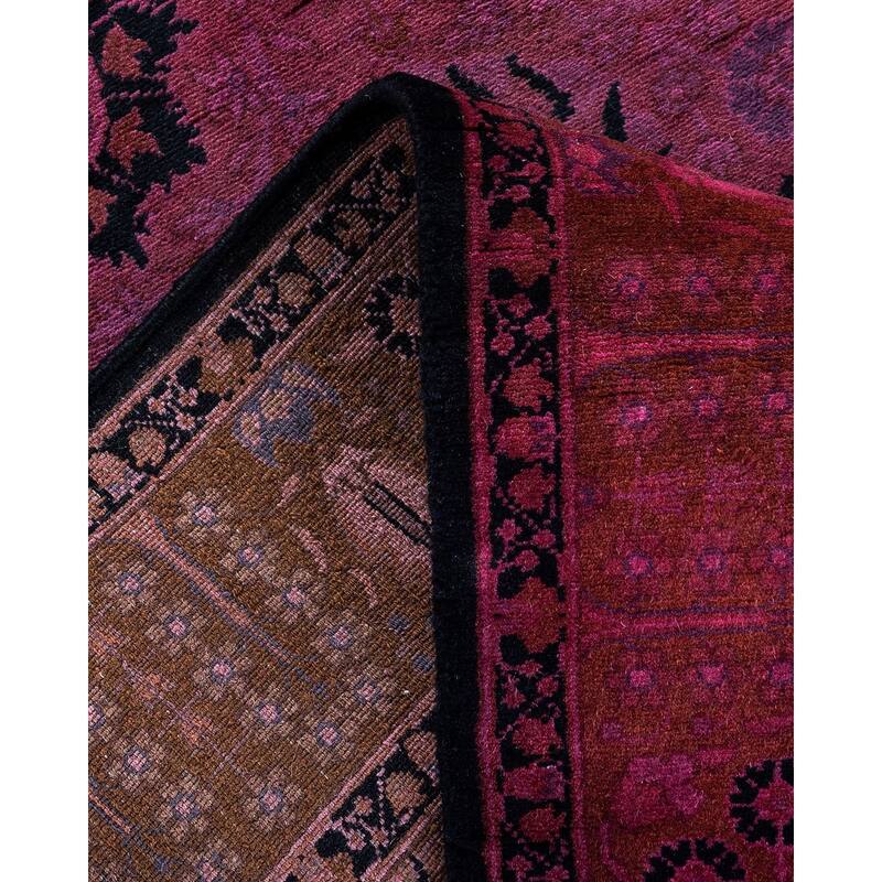 Fine Vibrance, One-of-a-Kind Hand-Knotted Runner Rug - Pink, 2' 7" x 14' 4" - 2' 7" x 14' 4"