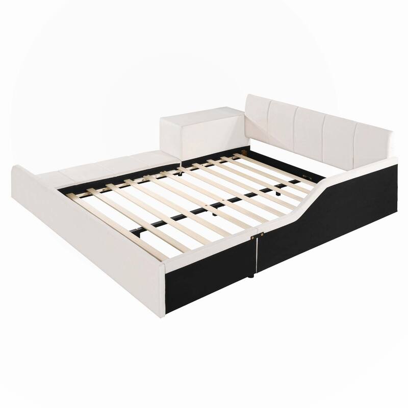 Full Size Upholstered Grounded Bed