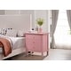 preview thumbnail 15 of 43, Glory Furniture Elowen 3-drawer Wood Nightstand Pink