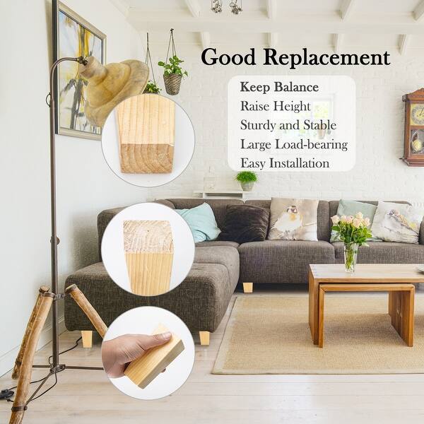 Shop 5 Square Solid Wood Furniture Leg Chair Sofa Cabinet Feet