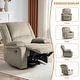 preview thumbnail 25 of 79, Vegan Leather Upholstered Push Back Manual Recliner Chair