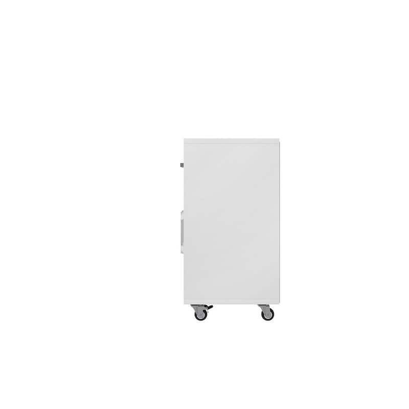 Manhattan Comfort Eiffel Mobile Garage Cabinet (Set of 2)