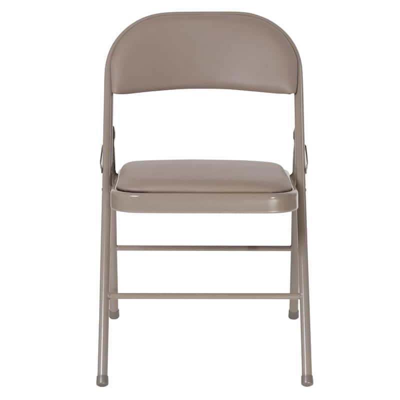 2 Pack Double Braced Vinyl Folding Chair