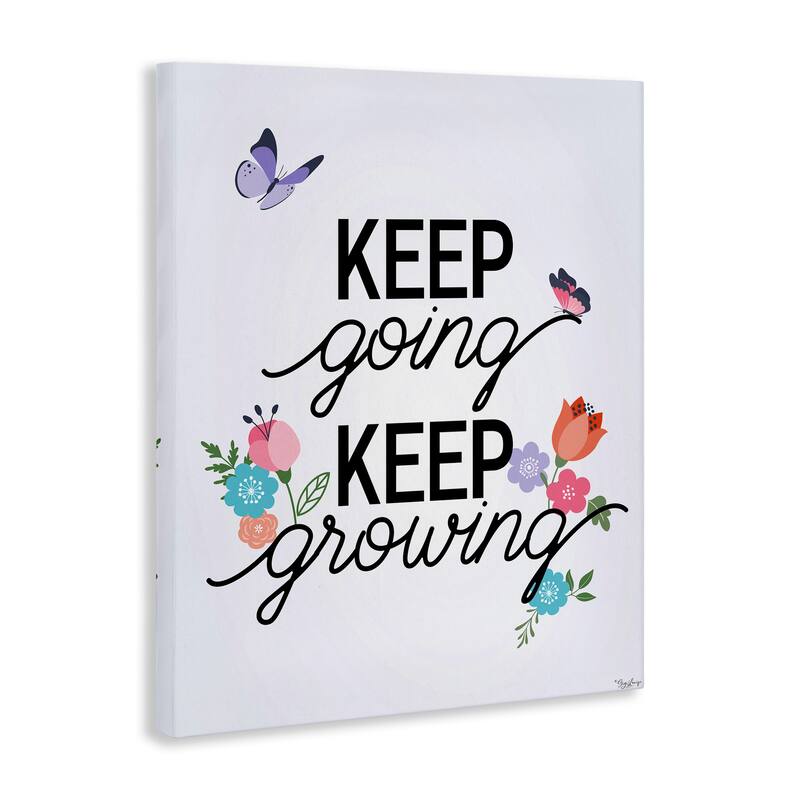 Stupell Keep Going & Growing Canvas Wall Art Design By Gigi Louise