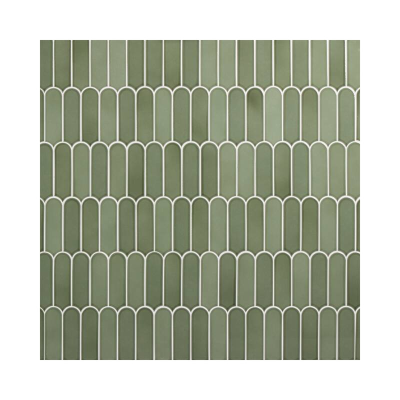 Daltile Artefino Vintage 2 x 6 Fish Scale Mosaic (10 PC Per SQFT) (10.00 SQFT Per Carton)
