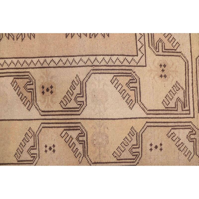 ECARPETGALLERY Hand-knotted Melis Vintage Beige Wool Rug - 4'1 x 6'3