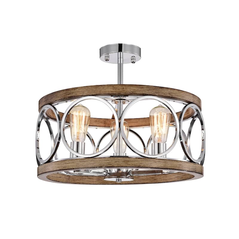 Shacer 3-light Hood Design Ceiling Lamp
