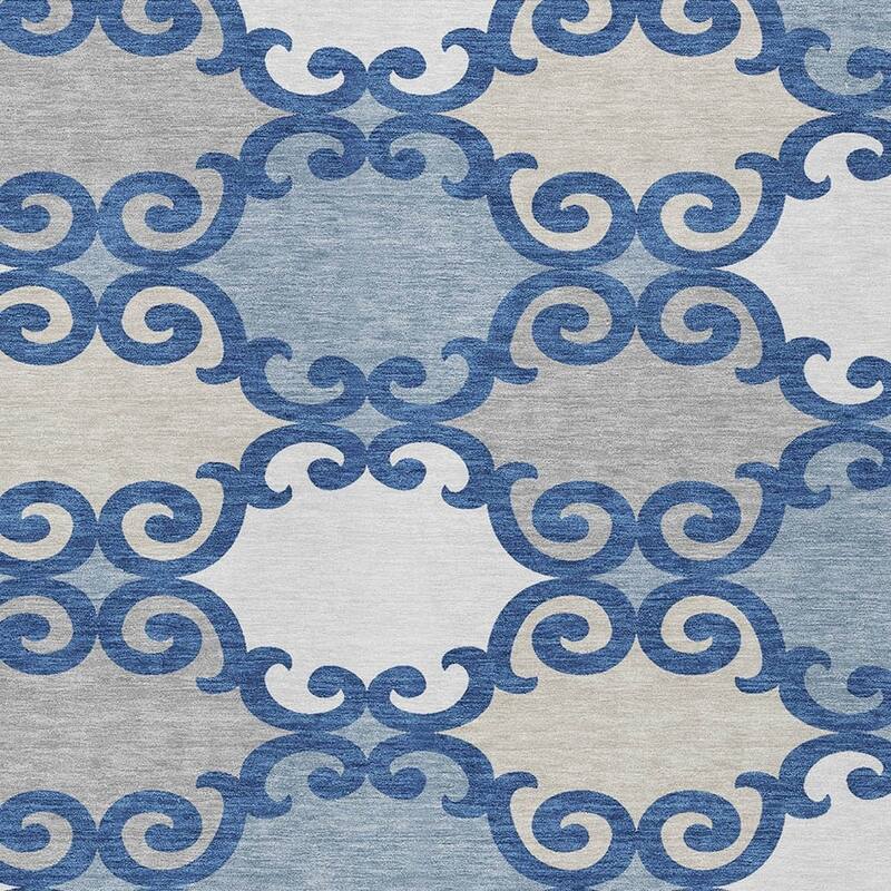 HomeRoots Trellis Transitional Rectangle Outdoor Rug
